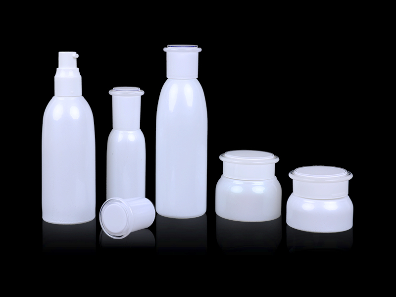 White Glass Bottle Set B35