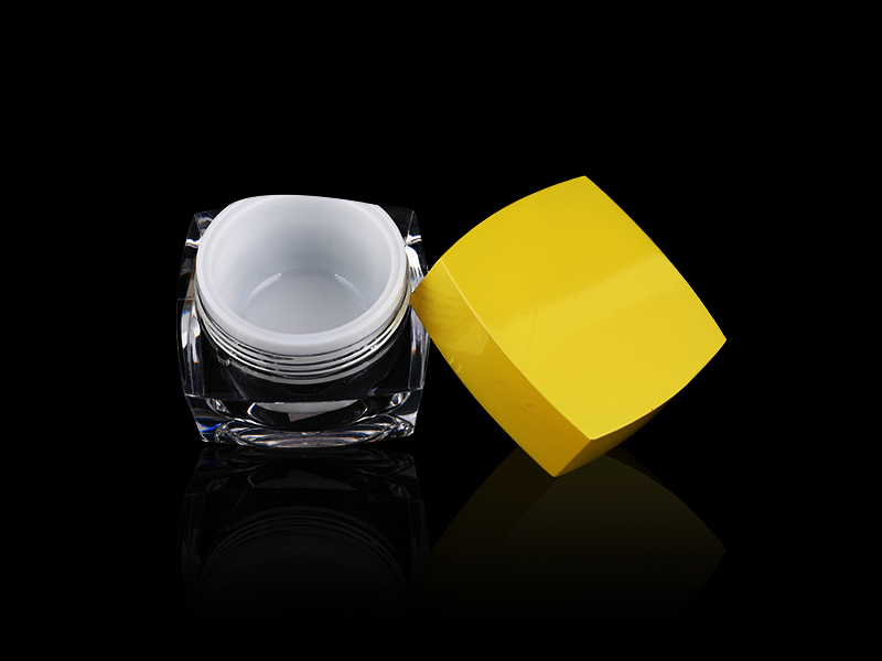 Square Transparent Acrylic Cream Jar A22
